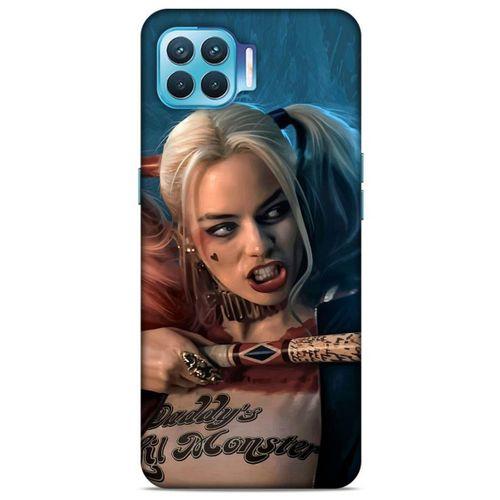 Oppo Reno 4 Lite Uyumlu Kılıf Harley Quinn (13) Silikon Kap Mavi