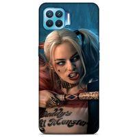 Oppo Reno 4 Lite Uyumlu Kılıf Harley Quinn (13) Silikon Kap Mavi