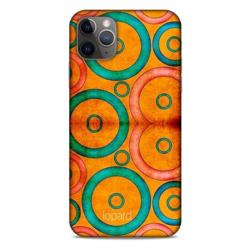 Apple Iphone 11 Pro Max Kılıf Pastel Renkler (39) Liquid Crystal Kılıf Turuncu Yeşil