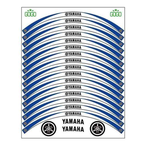 YAMAHA Yamaha Mavi Beyaz Uyumlu Reflektörlü 1 Set Jant Şeridi