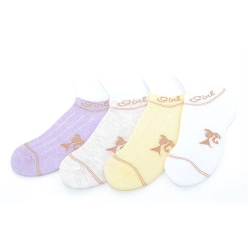 Ekinoks 4 Lü Sandra Girl Desenli Kız Çocuk Patik Çorap