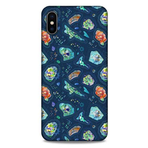 Apple iPhone XS Max Kılıf Baskılı Özel Seri Taşlı (45) Liquid Air Kılıf
