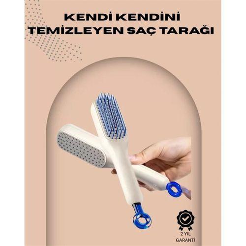 Otomatik Temizlenen Ergonomik Saç Tarağı – Masaj Başlıklı