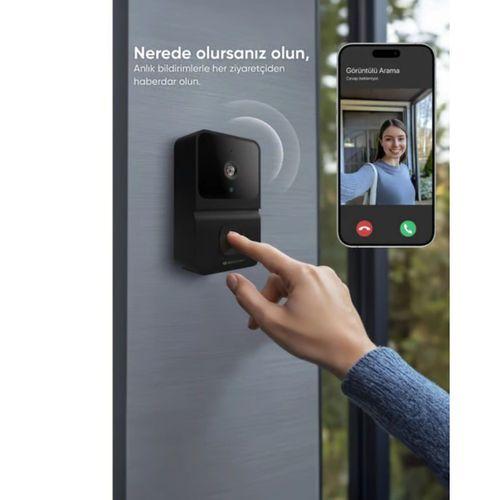 Akıllı Ev Uyumlu Kapı Zili Kamera Ve İki Yönlü Konuşma