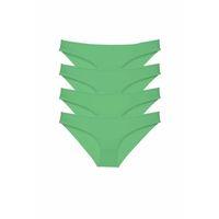 4 adet Süper Eko Set Likralı Kadın Slip Külot Yeşil