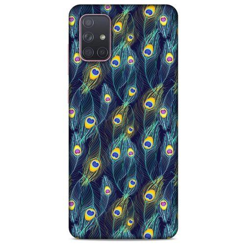 Samsung Galaxy A71 Kılıf Desenli Özel Seri Tüyler (10) Full Koruma Kılıfı