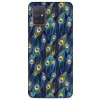Samsung Galaxy A71 Kılıf Desenli Özel Seri Tüyler (10) Full Koruma Kılıfı