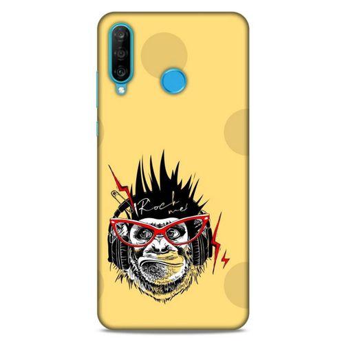 Animax Rockçı Maymun Huawei P30 Lite Kılıf Desenli Silikon