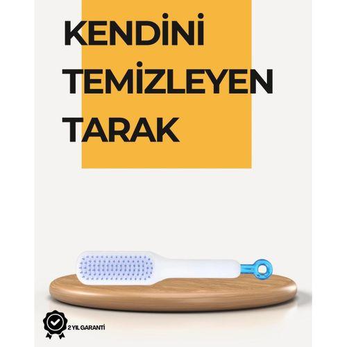 Kendi Kendini Temizleyen Saç Tarağı – Anti-statik, Silikon Uçlu, Abs Malzeme, 22x4 Cm