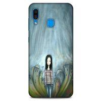 Samsung Galaxy A30 Kılıf Depresyon (22) Tam Koruma Kılıfı Fuşya Bordo