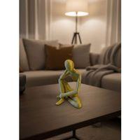 Minimal Sarı İnsan Figürü Biblo Ev Ve Ofis Dekoru