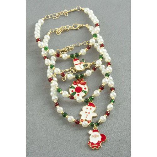 Karışık İnci Yılbaşı Bilekliği