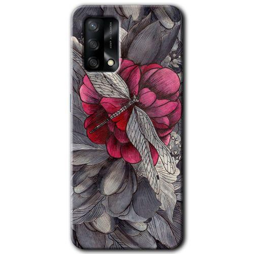 Oppo A54 Kılıf HD Desen Baskılı Arka Kapak - kelebek Ömrü + Kırılmaz Cam
