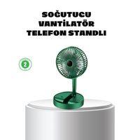 Katlanabilir Mini Fan – 3 Kademeli Soğutma, Şarjlı
