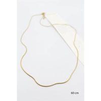 Yılan Zincir Kolye - 60cm - Altın