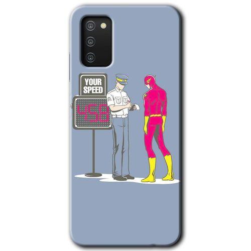 Samsung Galaxy A02s Kılıf Baskılı Kapak - Hız Limiti + 5D Tam Kaplayan Cam