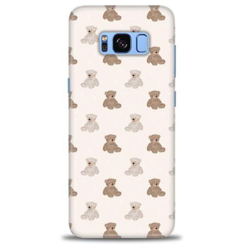 Samsung Galaxy S8 Kılıf HD Baskılı Kılıf - Ayıcıklar + Tam Ekran Koruyucu