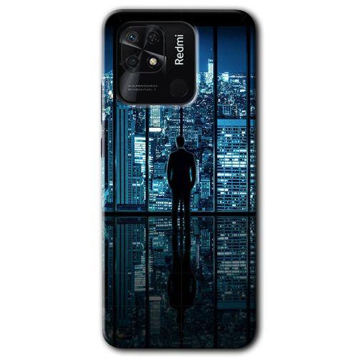 Redmi 10C Kılıf HD Desen Baskılı Arka Kapak - Şehir Manzarası + Kırılmaz Cam