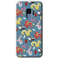 Galaxy S9 Kılıf HD Desen Baskılı Arka Kapak - Funky Dragon