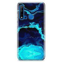 Huawei P20 Lite 2019 Kılıf Premium Mermer Arka Kapak Koruma Desenli Full Koruyucu