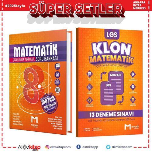 Mozaik 8.Sınıf Matematik Soru Bankası ve Deneme Seti 2 Kitap