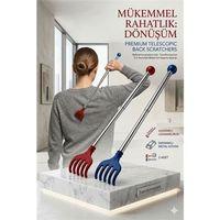 Hanımeli Metal Teleskopik Paslanmaz Çelik Sırt Kaşıyıcı (2'li Lüks Set) 714307