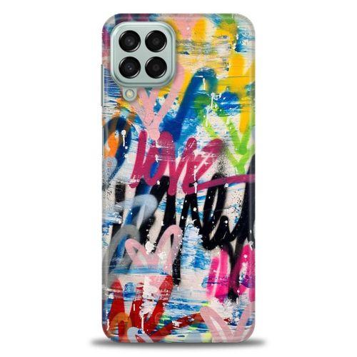 Samsung Galaxy M33 Kılıf HD Baskılı Kılıf - Lovee + Tam Ekran Koruyucu