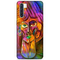 Lopard Oppo A91 Uyumlu Kılıf Sürreal Yüzler ♀ (50) Shockproof Kılıf Desenli