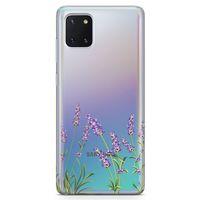 Samsung Galaxy Note 10 Lite Kılıf Lavanta Kolonyası Arka Kapak Koruma Desenli Full Koruyucu