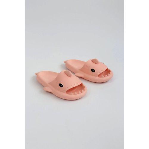 WG500 Köpekbalığı Pembe Unisex Tam Ortopedik Terlik Shark Slides