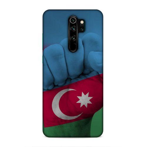 Xiaomi Redmi Note 8 Pro Uyumlu Kılıf Azarbaijan (19) Kılıfları Yumruk Bayrak