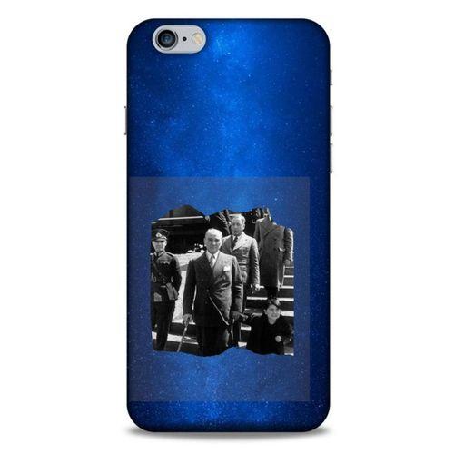 Apple Iphone 6 Plus Kılıf Atatürk (11) Tam Koruma Gece Mavisi