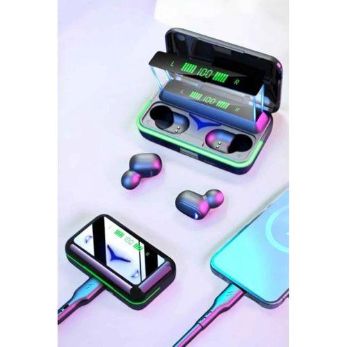 Powerbank Özellikli Kablosuz Bluetooth Kulaklık Rgb Işıklı