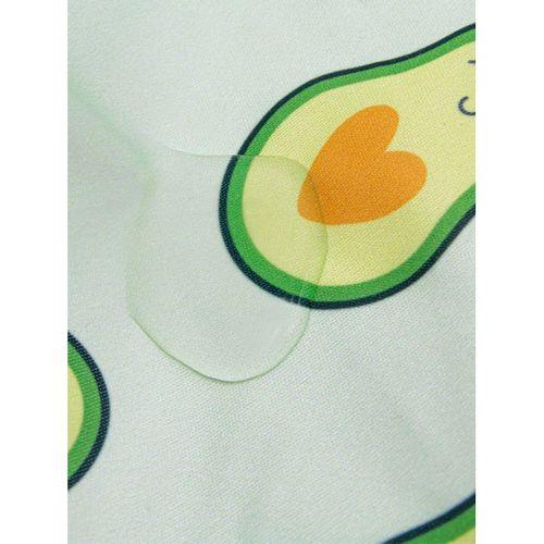 Babyjem BabyJem Baskılı BLW Kolsuz Önlük 788 Avokado