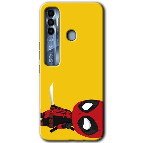 Tecno Spark 7 Pro Kılıf HD Desen Baskılı Arka Kapak - DeadPool 6