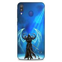 Lopard Samsung Galaxy M20 Uyumlu Kılıf GameX (47) Crystal Flex Kılıf Mavi