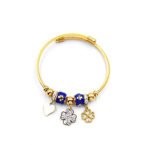 Yonca Charm Bilezik - Altın