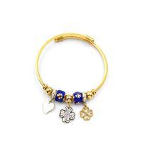 Yonca Charm Bilezik - Altın