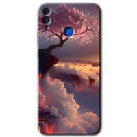 Honor 8c HD Baskılı Kılıf + 9D Tam Ekran Koruyucu - Uçurumdaki Hayat