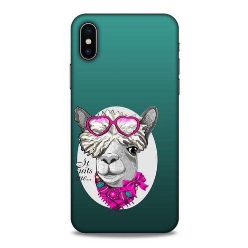 Animax Pembe Fularlı Lama Apple iPhone XS Kılıf Desenli Silikon