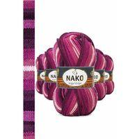 5 Adet Vega Stripe Premium Akrilik El Örgü İpi Yünü No: 82413