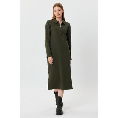 ALEXANDERGARDI POLO YAKA FERMUARLI TUNİK ELBİSE (B23-00179)