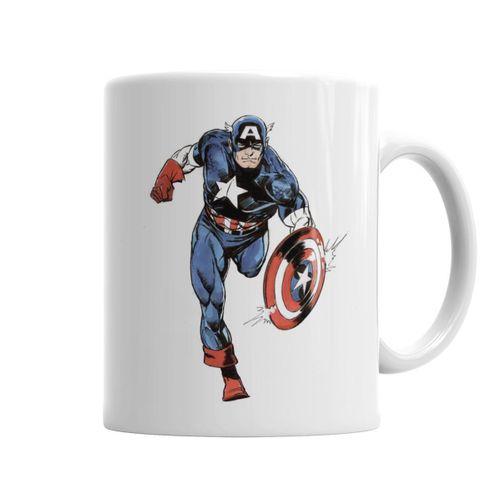 Captain America Splash Art  Kupa Bardak Porselen