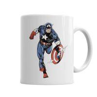 Captain America Splash Art  Kupa Bardak Porselen