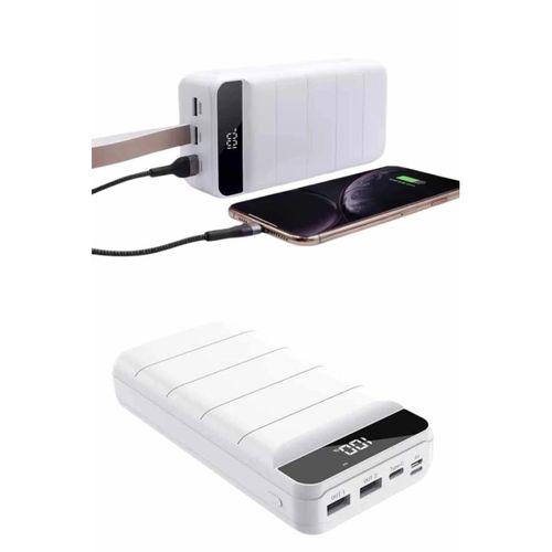 Powerbank 50.000 Mah Dijital Göstergeli Taşınabilir 4 Portlu Hızlı Powerbank Yeni Nesil
