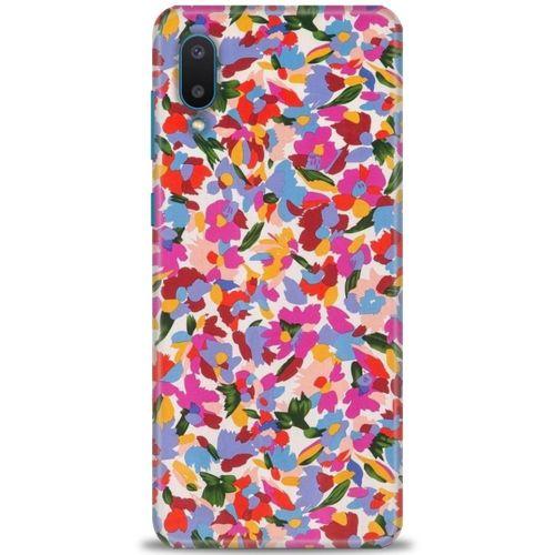 Samsung Galaxy A02 Kılıf HD Baskılı Kılıf - Renkli Baskı + Tam Ekran Koruyucu