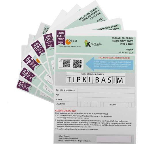 2026 YDS Rusça ÖSYM Tıpkı Basım Çıkmış Soru Deneme Paketi 6lı Fasikül SETİ