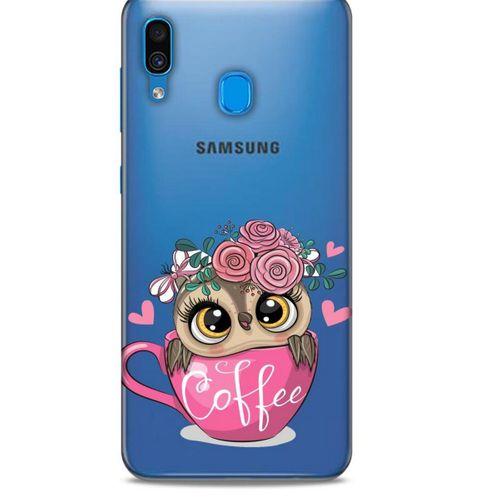 Zoologix (78) Samsung Galaxy A20s Şeffaf Kılıf Silikon Desenli