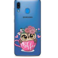 Zoologix (78) Samsung Galaxy A20s Şeffaf Kılıf Silikon Desenli