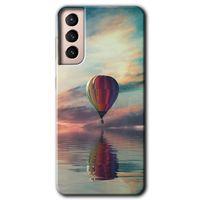 Potkal Hediye Fabrikası Samsung Galaxy S21 Kılıf HD Desen Baskılı Arka Kapak - Zeplin